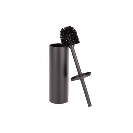 ESCOBILLERO PARA INODORO NEGRO MATE DE ACERO GAMA RIBEIRA 9,1 X 9,1 X 39 CM