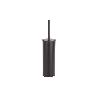 ESCOBILLERO PARA INODORO NEGRO MATE DE ACERO GAMA RIBEIRA 9,1 X 9,1 X 39 CM