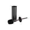 ESCOBILLERO PARA INODORO NEGRO MATE DE ACERO GAMA RIBEIRA 9,1 X 9,1 X 39 CM