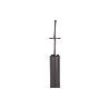 ESCOBILLERO PARA INODORO NEGRO MATE DE ACERO GAMA RIBEIRA 9,1 X 9,1 X 39 CM