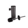 ESCOBILLERO DE PARED PARA INODORO NEGRO MATE DE ACERO GAMA RIBEIRA 9,1 X 12,9 X 39 CM