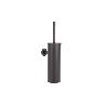 ESCOBILLERO DE PARED PARA INODORO NEGRO MATE DE ACERO GAMA RIBEIRA 9,1 X 12,9 X 39 CM