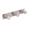 PERCHERO DE PARED DE ACERO INOXIDABLE 304 CON 3 POMOS 15,6 X 2,7 X 2,8 CM