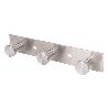 PERCHERO DE PARED DE ACERO INOXIDABLE 304 CON 3 POMOS 15,6 X 2,7 X 2,8 CM