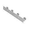 PERCHERO DE PARED DE ACERO INOXIDABLE 304 CON 4 POMOS 21,6 X 2,7 X 2,8 CM