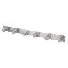 PERCHERO DE PARED DE ACERO INOXIDABLE 304 CON 6 POMOS 33,51 X 2,7 X 2,8 CM