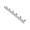 PERCHERO DE PARED DE ACERO INOXIDABLE 304 CON 6 POMOS 33,51 X 2,7 X 2,8 CM