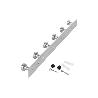 PERCHERO DE PARED DE ACERO INOXIDABLE 304 CON 6 POMOS 33,51 X 2,7 X 2,8 CM