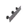 PERCHERO DE PARED NEGRO DE ACERO CON 3 POMOS 15,6 X 2,7 X 2,8 CM