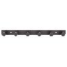 PERCHERO DE PARED NEGRO DE ACERO CON 6 POMOS 33,51 X 2,7 X 2,8 CM