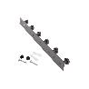 PERCHERO DE PARED NEGRO DE ACERO CON 6 POMOS 33,51 X 2,7 X 2,8 CM