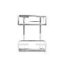 CESTA DE DUCHA PORTAGEL DOBLE DE ACERO INOXIDABLE 304