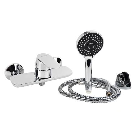 SET GRIFO MONOMANDO DUCHA, SOPORTE,FLEXO,MANGO,40 MM MODELO RIFT