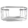 CESTA BAÑO ACERO INOXIDABLE 304