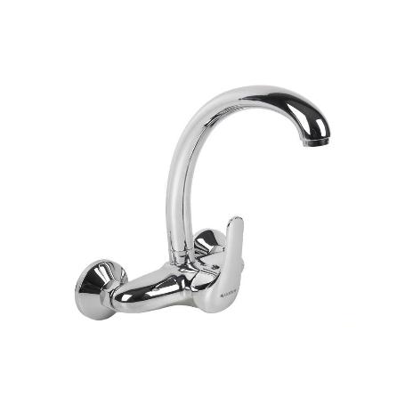 GRIFO DE COCINA/ LAVADERO MONOMANDO PARA PARED CON CAÑO ALTO