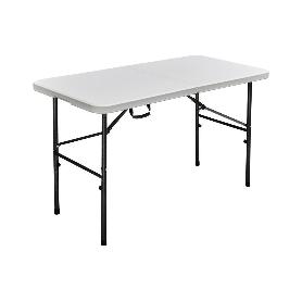 MESA PLEGABLE RECTANGULAR BLANCA 122X60X74 CM