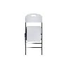 SILLA PLEGABLE BLANCA 46X53X88 CM   CAJA 2 UNID.