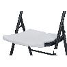 SILLA PLEGABLE BLANCA 46X53X88 CM   CAJA 2 UNID.