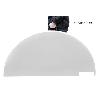 MESA REDONDA PLEGABLE BLANCA 180X74CM