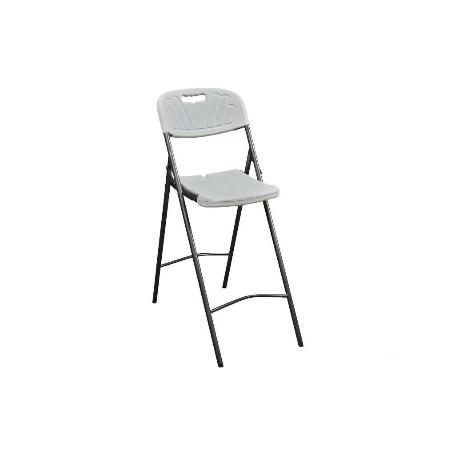 SILLA ALTA PLEGABLE BLANCA  ALTURA ASIENTO 74 CM VENTA UNITARIA