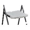 SILLA ALTA PLEGABLE BLANCA  ALTURA ASIENTO 74 CM VENTA UNITARIA