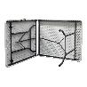 MESA PLEGABLE RECTANGULAR BLANCA CON BLOQUEO DE SEGURIDAD 180X75X72 CM