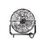 VENTILADOR INDUSTRIAL DE SUELO CON 3 VELOCIDADES Ø75 CM 200 W