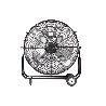 VENTILADOR INDUSTRIAL DE SUELO CON 2 VELOCIDADES Ø90 CM 300 W