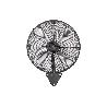 VENTILADOR INDUSTRIAL DE PARED OSCILANTE CON 3 VELOCIDADES Ø65 CM 200 W