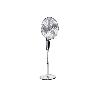 VENTILADOR DE PIE OSCILANTE GRIS METALIZADO OSCILANTE CON 3 VELOCIDADES Y TEMPORIZADOR Ø45 CM 70 W
