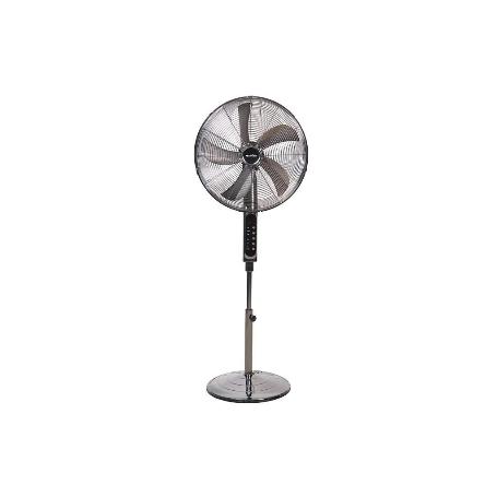 VENTILADOR DE PIE OSCILANTE GRIS PLOMO OSCILANTE CON 3 VELOCIDADES Y TEMPORIZADOR Ø45 CM 70 W