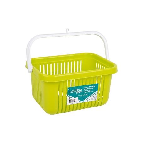 CESTA PARA PINZAS VERDE LIMA 27 X 21 X 14 CM