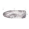 FUNDA ACOLCHADA PARA TABLA DE PLANCHAR 135 X 53 CM RAMAS GRIS BITONAL