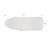 FUNDA ACOLCHADA PARA TABLA DE PLANCHAR 140 X 60 CM GRIS METALIZADO