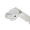TENDEDERO FIJO DE PARED BLANCO DE DOS PIEZAS CON 2 POLEAS 20 X 6.5 X 2.5 CM