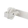 TENDEDERO FIJO DE PARED BLANCO DE DOS PIEZAS CON 3 POLEAS 31 X 6.5 X 2.5 CM
