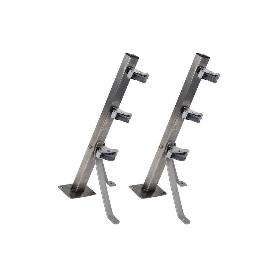 TENDEDERO FIJO DE PARED DE DOS PIEZAS INOXIDABLE 304 3 POLEAS 36.5 X 9.5 CM