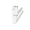 TENDEDERO EXTENSIBLE PARA PARED EN ALUMINIO LACADO 100 CM