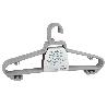 PACK DE 6 PERCHAS GRIS CLARO 38 X 18 CM