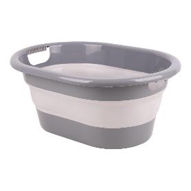 BARREÑO PLEGABLE GRIS/BLANCO 18 L