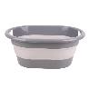 BARREÑO PLEGABLE GRIS/BLANCO 18 L