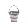 CUBO PLEGABLE COLOR GRIS/BLANCO 11 L