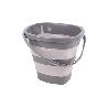 CUBO PLEGABLE COLOR GRIS/BLANCO 11 L
