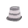 CUBO PLEGABLE COLOR GRIS/BLANCO 11 L