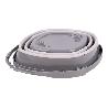 CUBO PLEGABLE COLOR GRIS/BLANCO 11 L