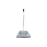 RECOGEDOR INDUSTRIAL GALVANIZADO CON GOMA Y MANGO CURVO