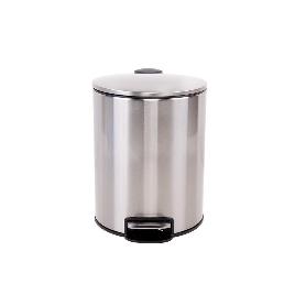 CUBO DE BASURA DE ACERO CON PEDAL Y CUBO INTERIOR 5 L 20,3 X 26,2 CM