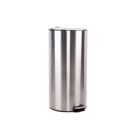 CUBO DE BASURA DE ACERO CON PEDAL Y CUBO INTERIOR 27 L 29,2 X 61,5 CM