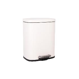 CUBO DE BASURA BEIGE CON PEDAL Y CUBO INTERIOR 20 L 34,2 X 29,3 X 44 CM