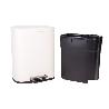 CUBO DE BASURA BEIGE CON PEDAL Y CUBO INTERIOR 20 L 34,2 X 29,3 X 44 CM